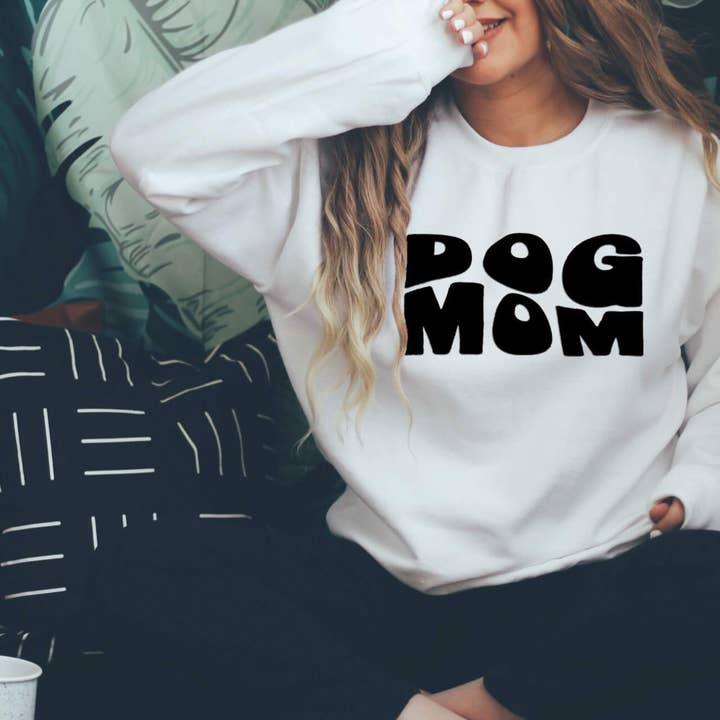 Petphoria – wholesale Graphic sweatshirt – Women’s – Dog Mom Sweater | Dog Lover Apparel
