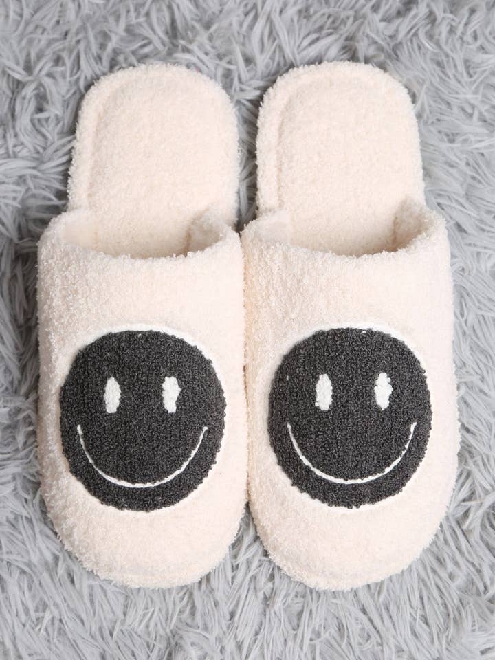 MiMi Wholesale - Wholesale Slippers - Women's - JCL4207 Super Lux Color Smiley Face Slippers3