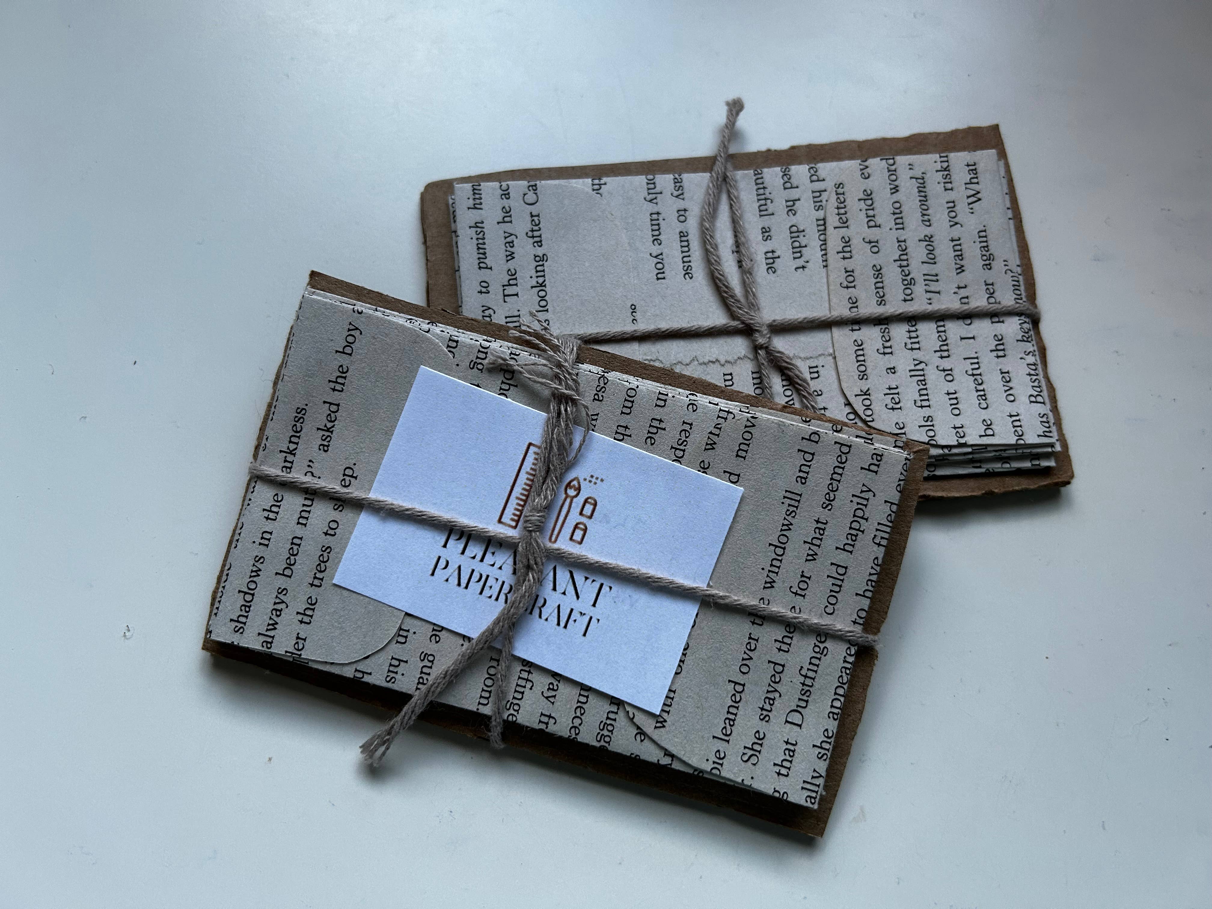 Pleasant Papercraft - Vente Enveloppe - Mini enveloppes en pages de livres vintage2