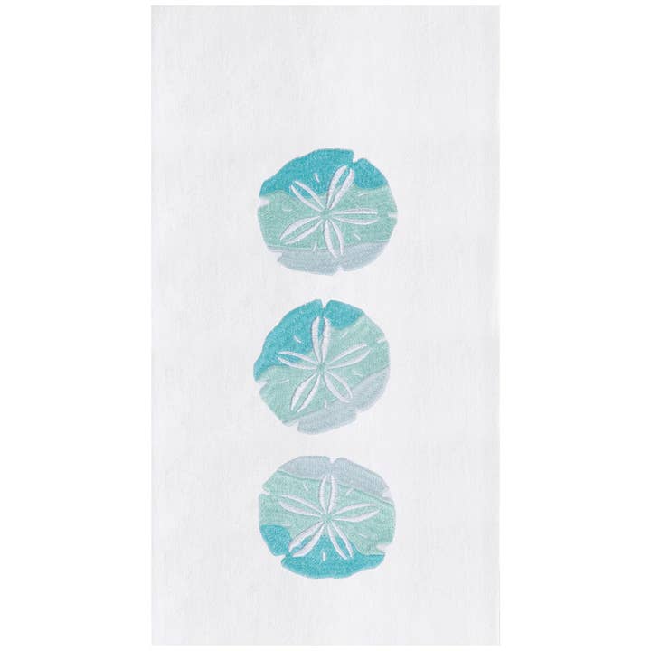 Coastal Sand Dollar Trio Kitchen Towel for wholesale by C&F Home