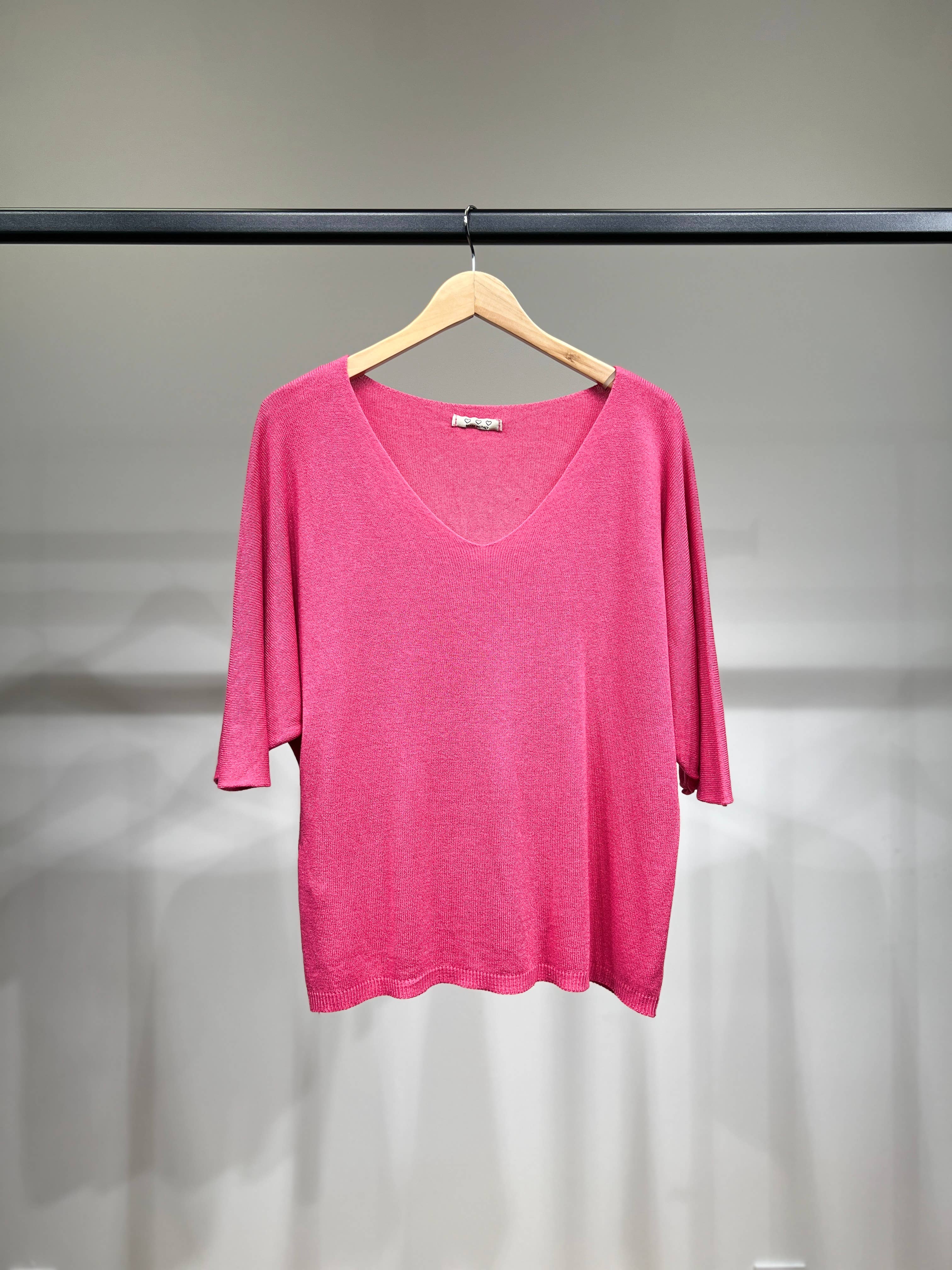 L'Emotion - Vendita all'ingrosso Maglione tricot - Donna - Maglione lavorato a maglia a maniche lunghe con scollo a V in modal 21