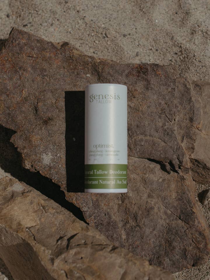 Optimist - Tallow Natural Deodorant- Baking Soda Free for wholesale by Genesis Tallow