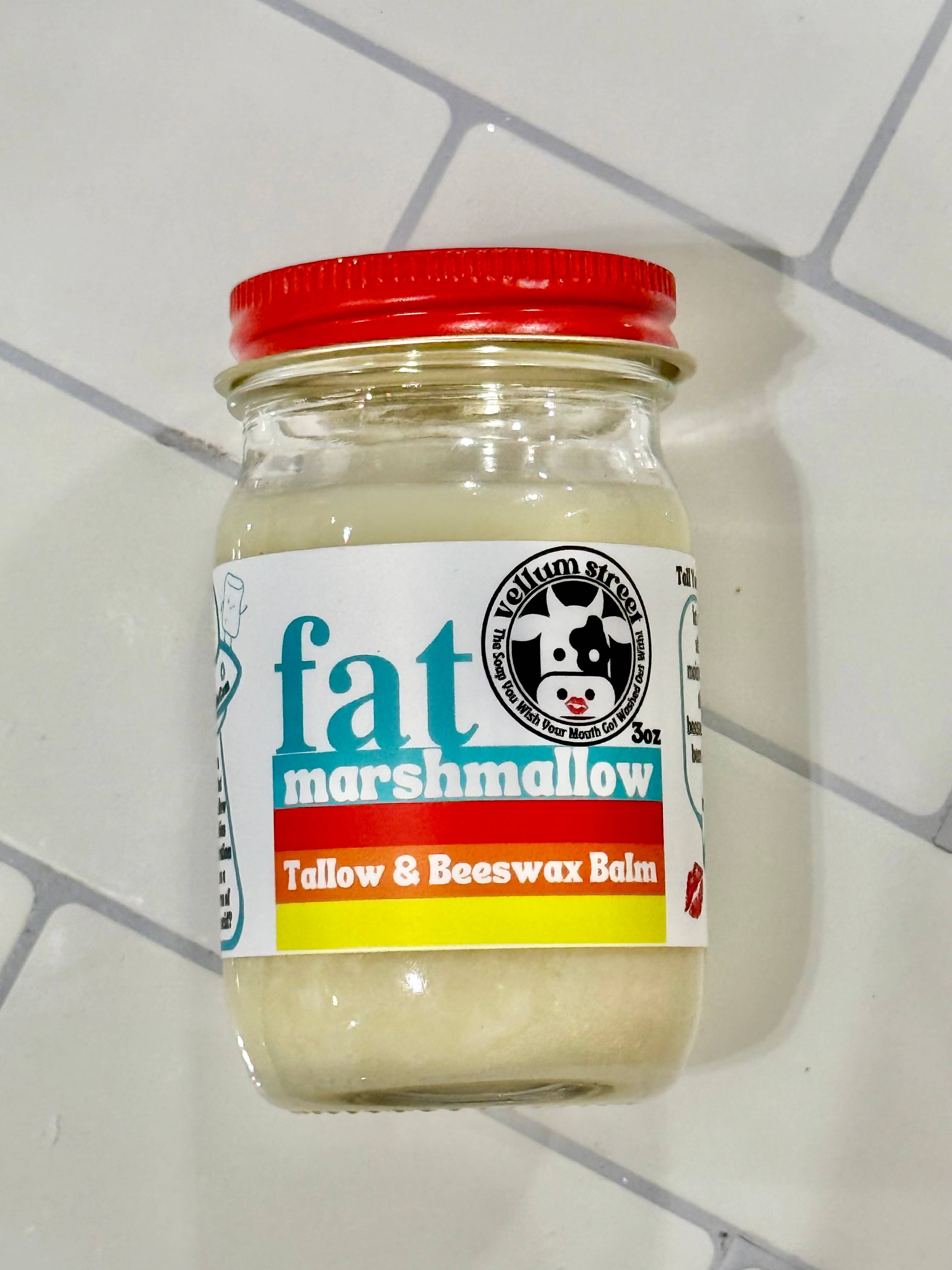 Vellum Street - Wholesale Body Balm/Butter - fat marshmallow Tallow & Beeswax Balm3