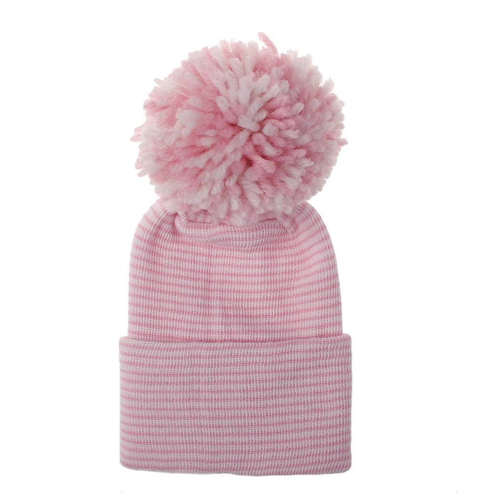 Jamie Rae Hats - Vente Bonnet pour nouveau-né – bébé - Bonnet pompon pour nouveau-né à l'hôpital9