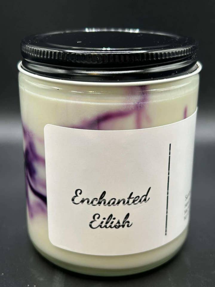 Enchanted Eilish 8 ounce Soy Candle for wholesale by Sanbox Candle Co