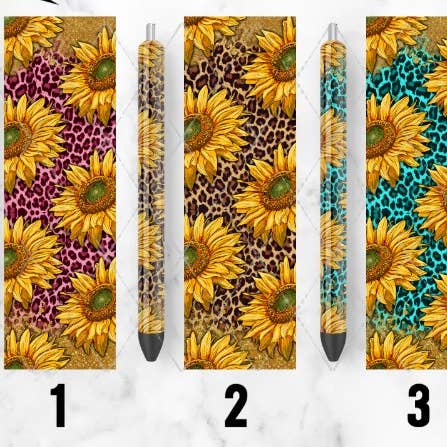 Canetas epóxi de girassol por atacado de Three B's Boutique