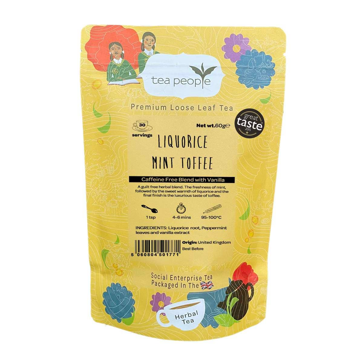 Tea People - Wholesale Loose Tea - Liquorice Mint Toffee - 60g Retail Pack0