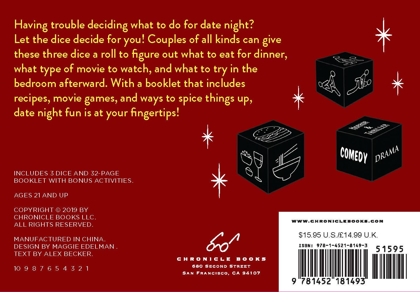 Chronicle Books - Wholesale Dice - Date Night Dice6