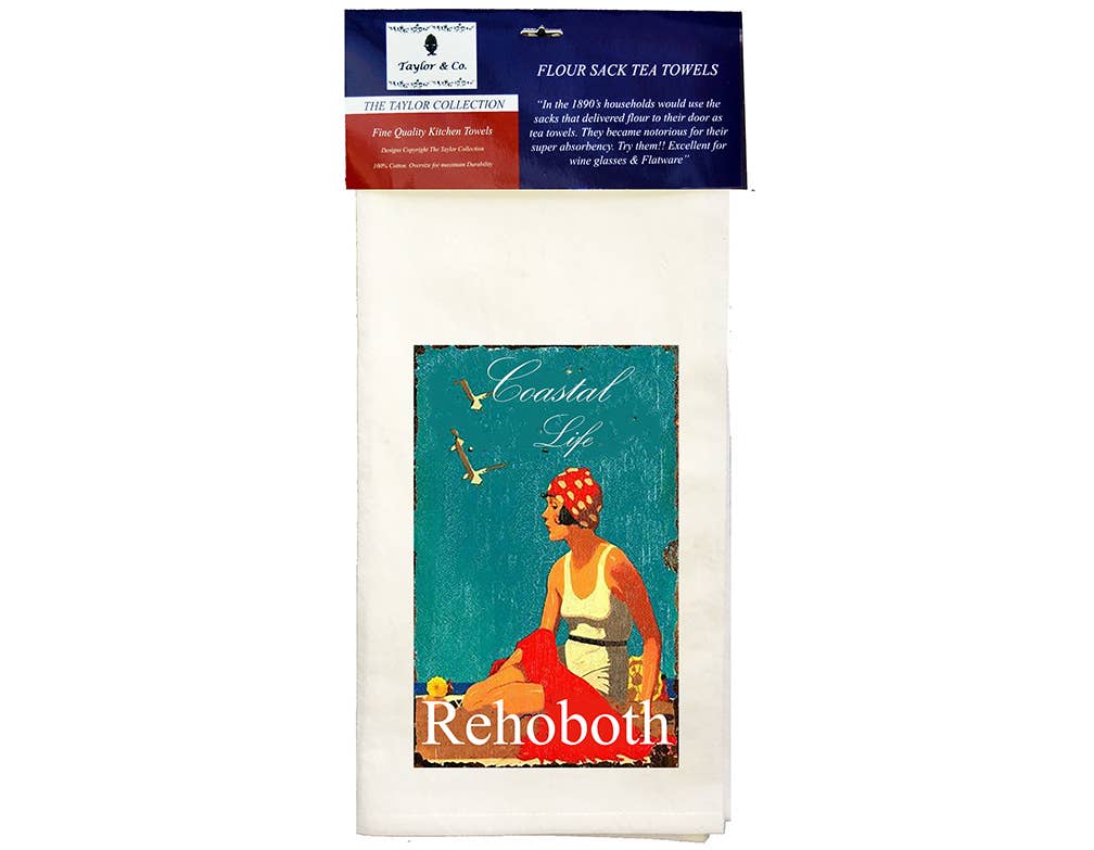 Taylor & Co.  - The Taylor Collection - Wholesale Tea Towel - Printed Flour Sack Towels with Name Drop - Min 72 Pieces4