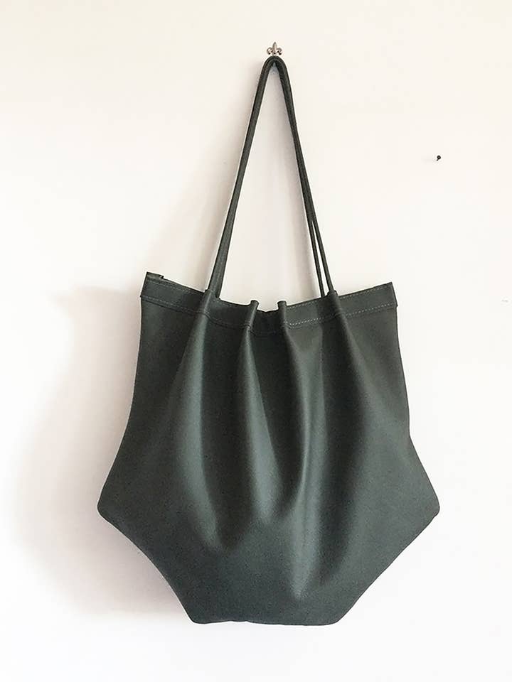 Grön läderväska för wholesale av BBagdesign