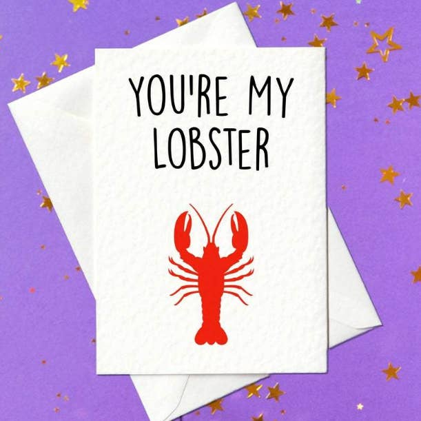 Carte Tu es mon homard (A6) pour la vente par Prickly Cards