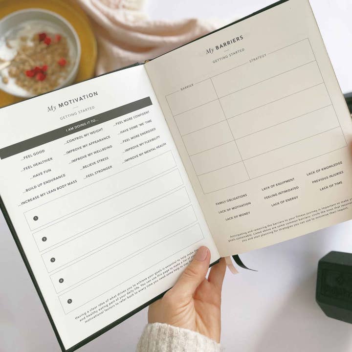 Blush And Gold - Wholesale Planner - My Daily Fitness planner - Workout and Meal Planner (Black)