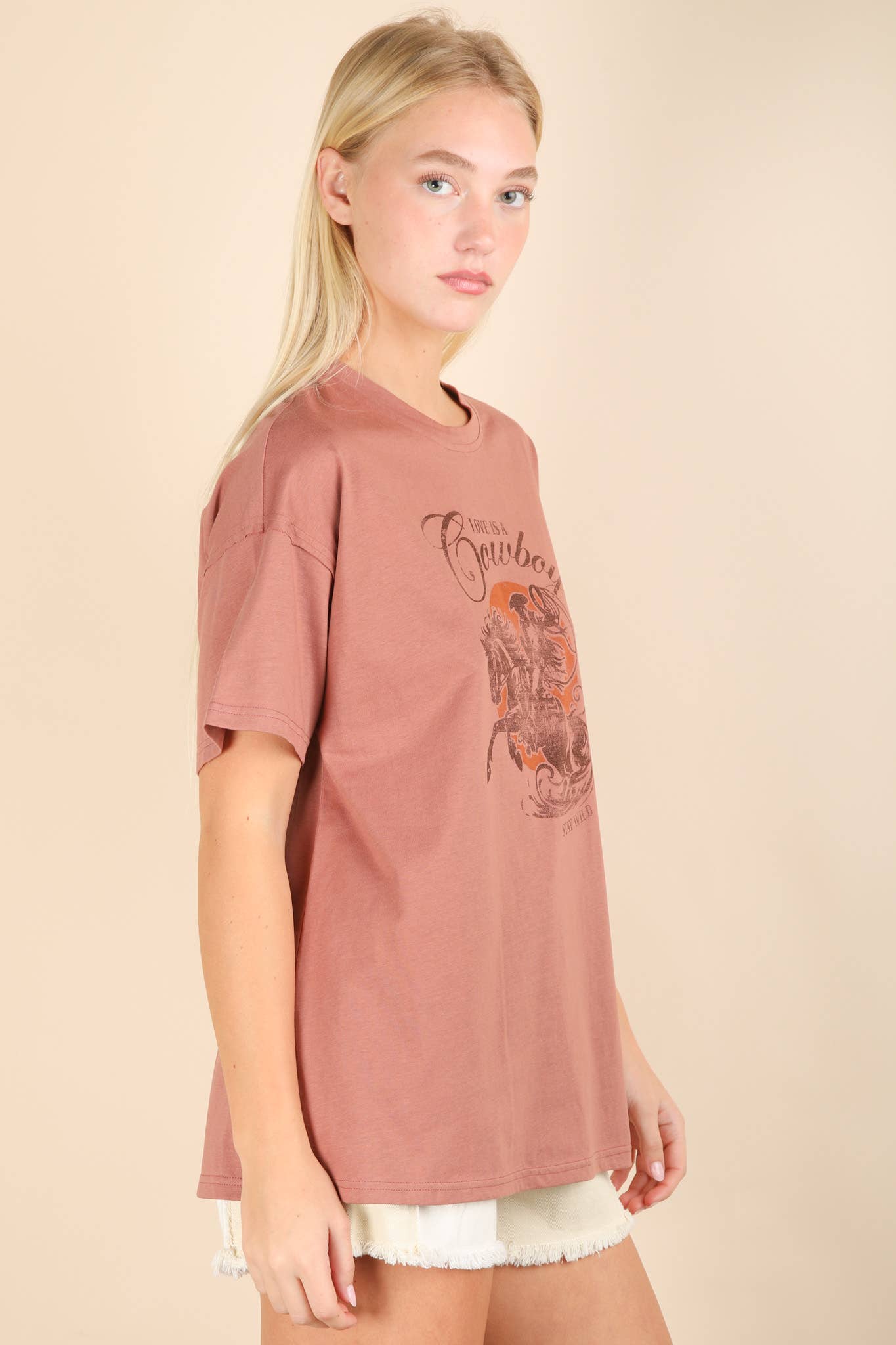 VERY J – Großhandel Strickoberteil – Damen – NT12203-Oversized Cowboy Grafik Siebdruck Strickoberteil5