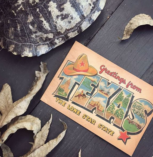 Spitfire Girl - Wholesale Postcard - Wood Postcard - Greetings Texas1