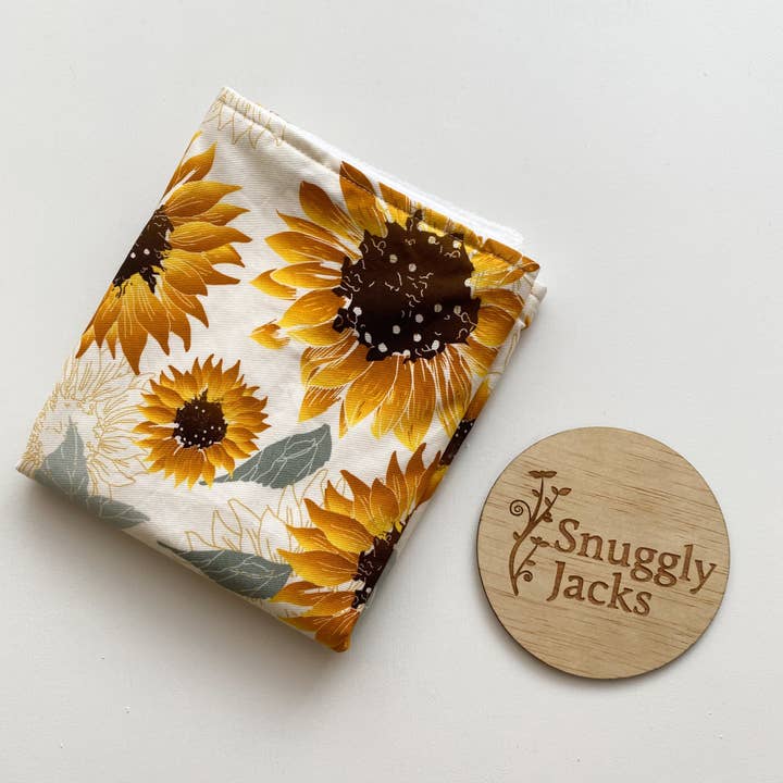 Sunflowers Burp Cloth for wholesale by SNUGGLY JACKS