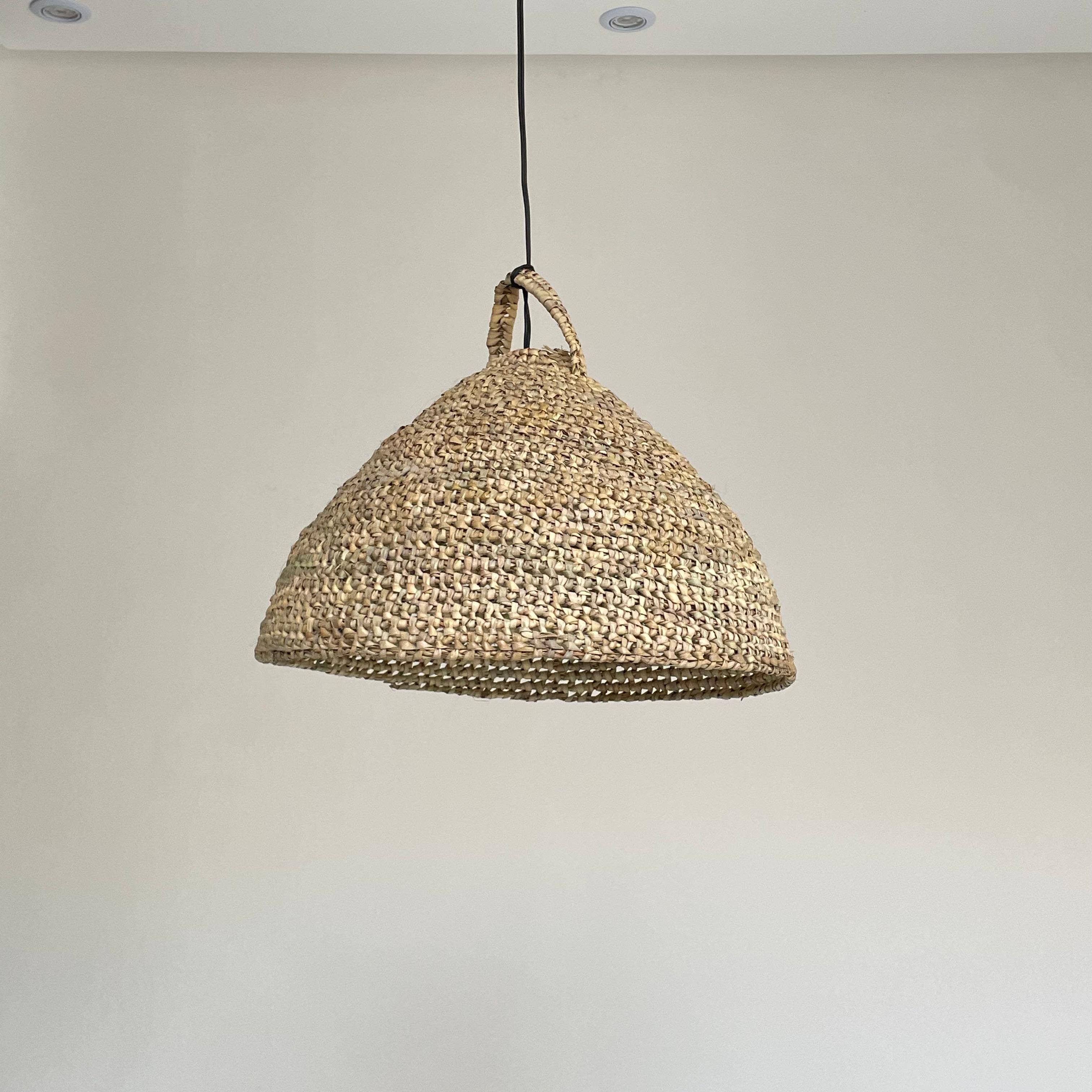 LeBazare - Vente Lustre/Suspension - Handwoven Wicker Dome Pendant – Natural & Timeless Design5