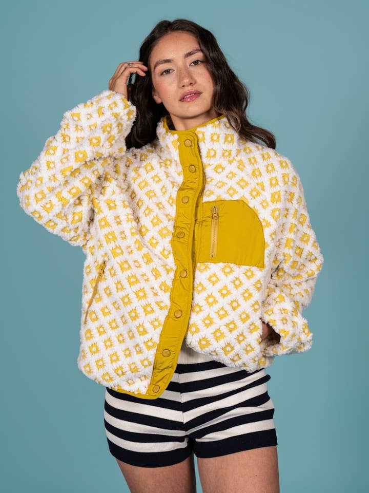 Teton Jacket | Yellow for wholesale by Midnight Lunch