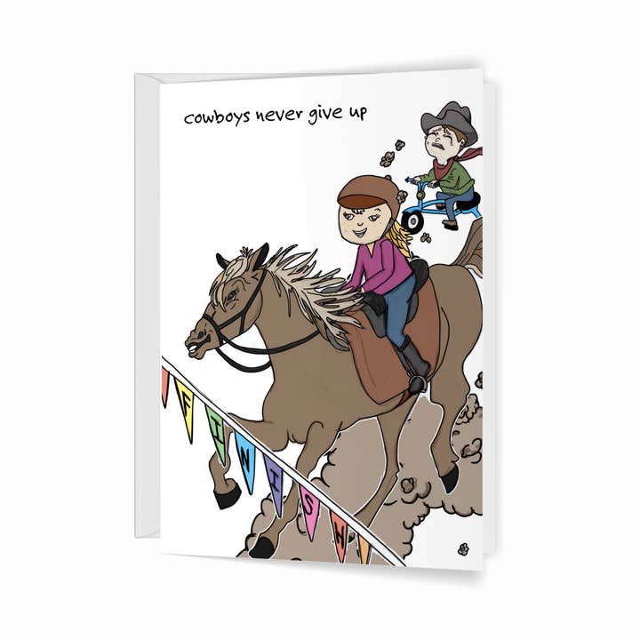 Never Give Up for wholesale by Crawford Sisters Card Co., LLC