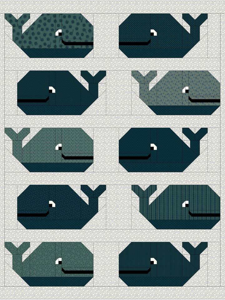 Wal von einer Zeit Quiltmuster für den Großhandel von Lamb Farm Designs