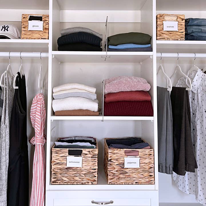 Oba Method - Wholesale Clothes Hangers - Shelf Divider - Wire Closet Organizers Set of 5