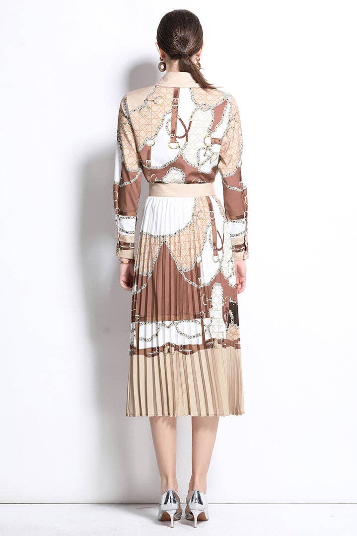 BRAUN MULTI DAMENMODE LANGES MIDIKLEID für den Großhandel auf Faire4