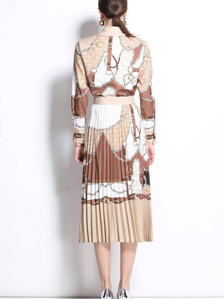 BRAUN MULTI DAMENMODE LANGES MIDIKLEID für den Großhandel auf Faire4