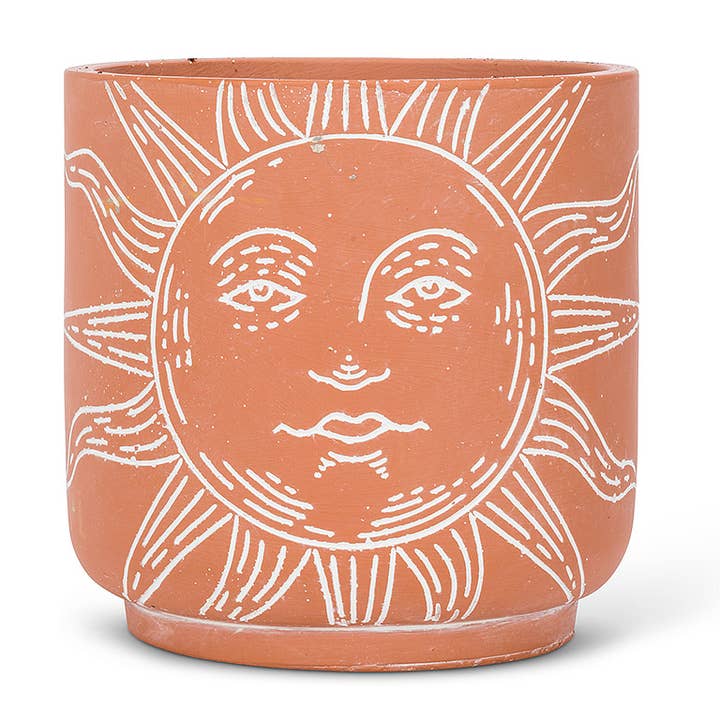 Lg Sun Face Planter-6.5"H-2651 for wholesale by Abbott