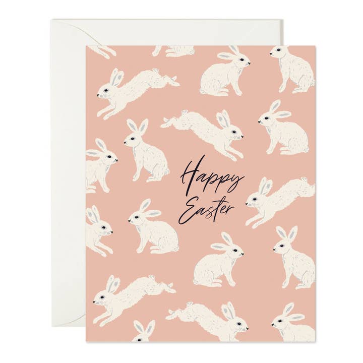 Happy Easter Bunny Card for wholesale by Cassidy Demkov