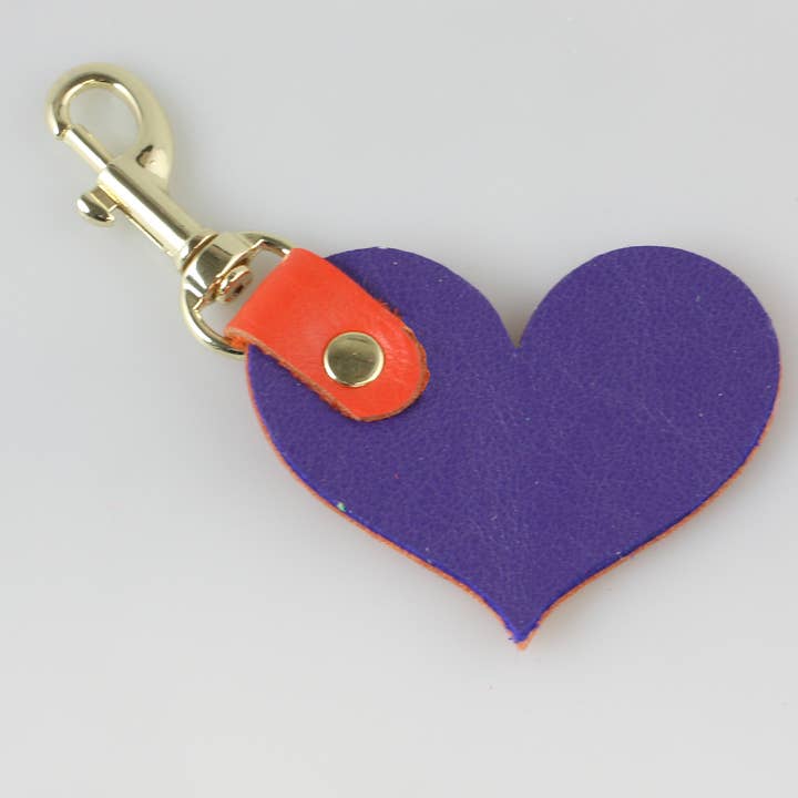 Zina Kao Exclusives - Wholesale Keychain – Women's - Two Tone Soft Leather Keychain: 2 shapes!15