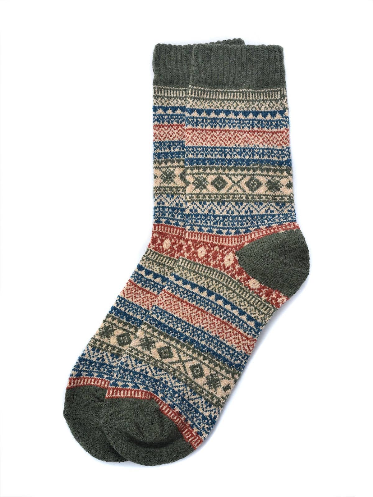 Funkyrel® Atzbranding Limited - Wholesale Socks - Unisex - Rufia - 5 Pairs Unisex Bohemian Wool Blend Socks3