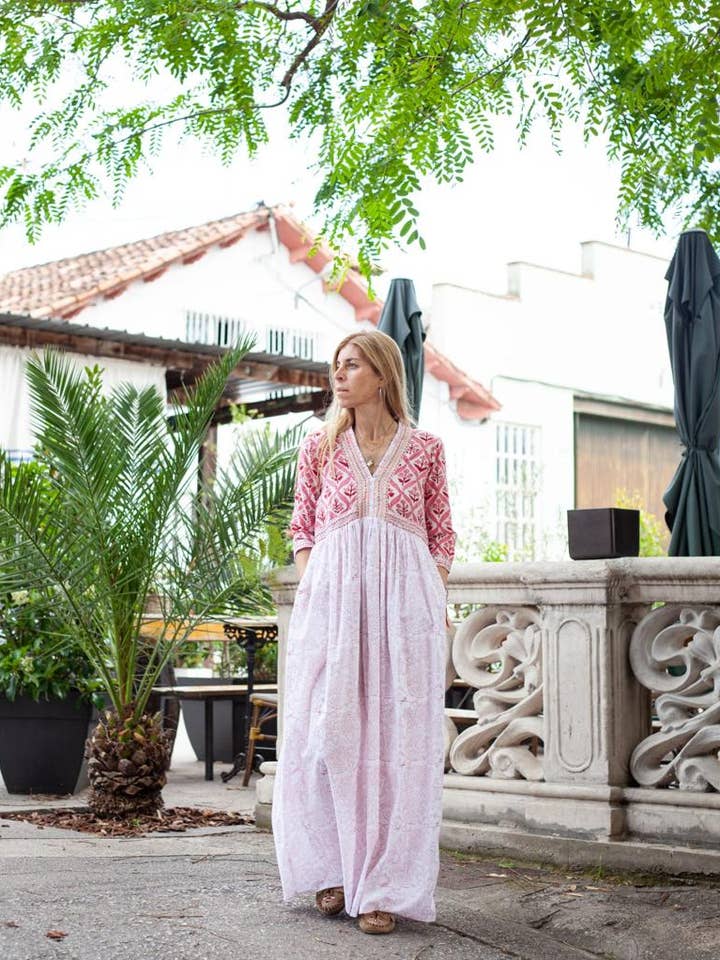 Sanjana pink Dress for wholesale by Sanjanaandme