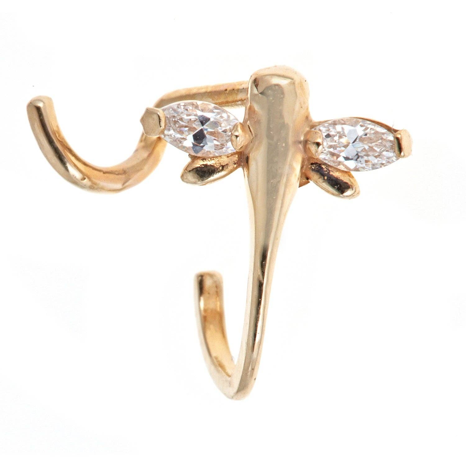 Zahav Jewelry - Wholesale Nose Ring - 10kt Nose Ring | Dragonfly Nose Ring I Solid Gold  | Gold Nose Ring | Gold Nose Stud | Gold Jewelry I Everyday Jewelry0