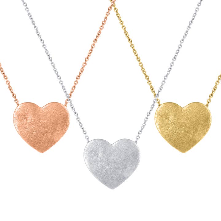 Floating Tiny Love Heart Simple Necklace Pendant in 925 Ster for wholesale by Prime and Pure