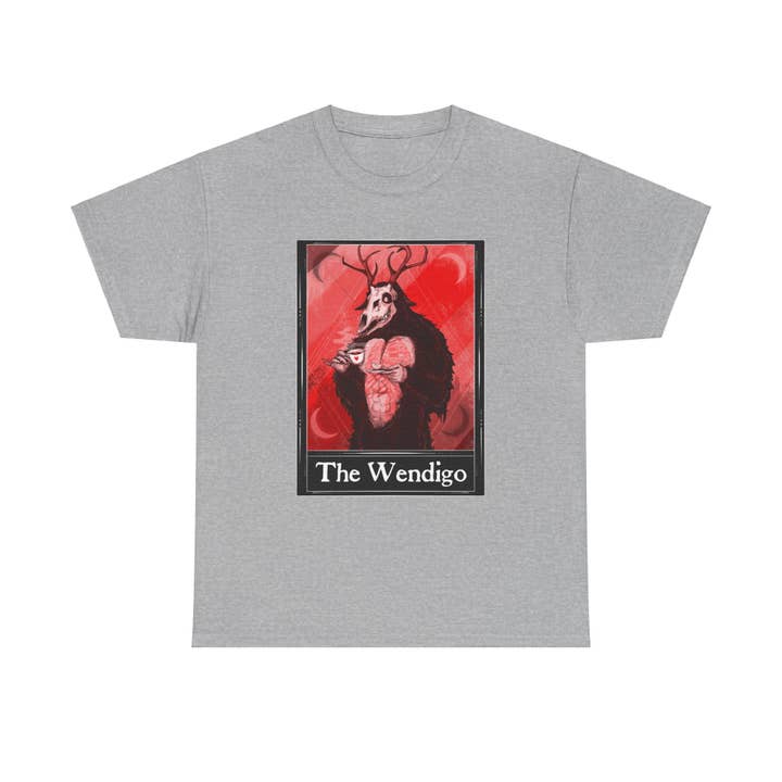 LVB Art - Wholesale T-Shirt (Graphic) - Unisex - The Wendigo Tarot (Front & Back Print) Unisex Heavy Cotton Tee27