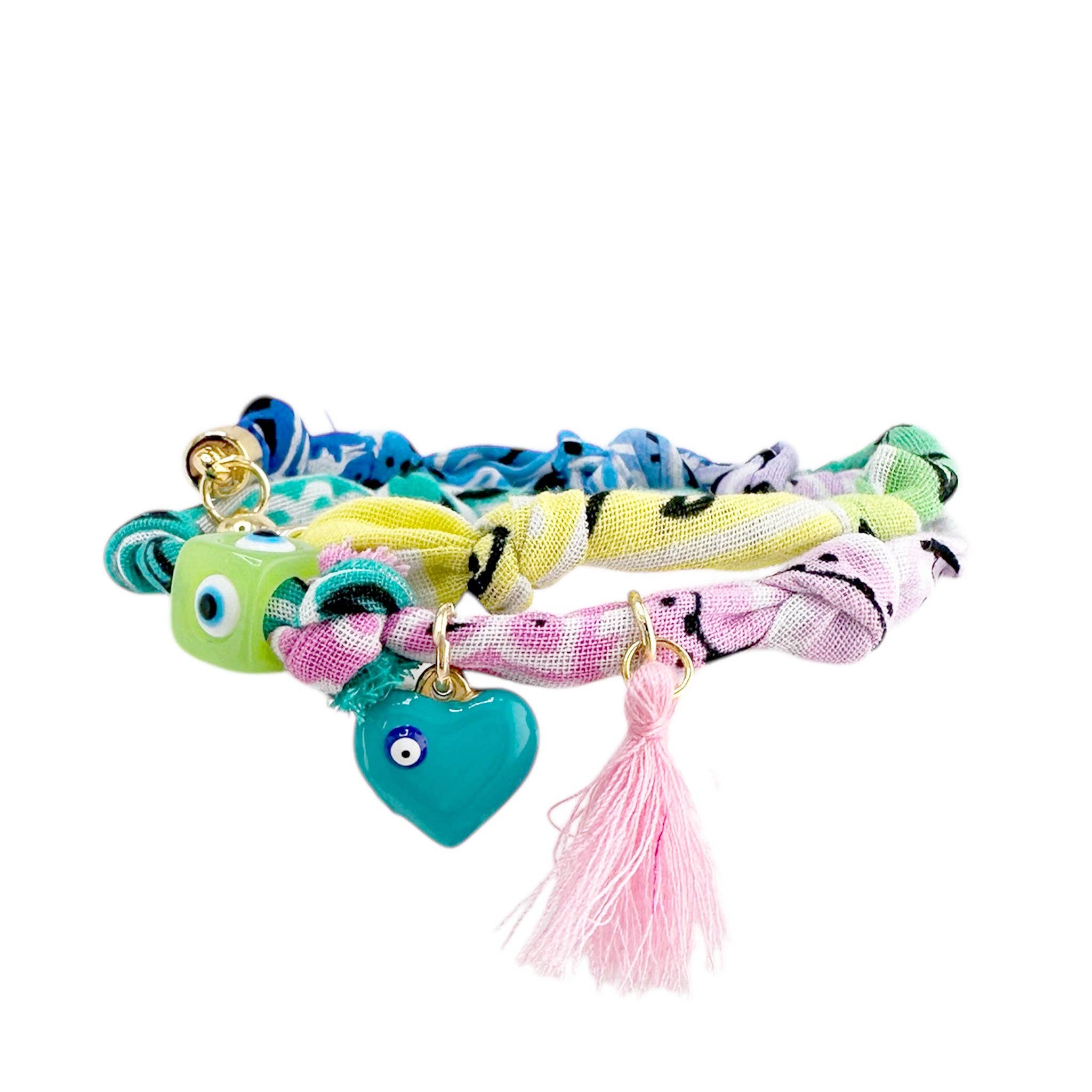 Love, Lisa - Vendita all'ingrosso Cavigliere - Bracciale/ Cavigliera Soleil a Doppio Giro con Charm Bandana e Chiusura Magnetica0