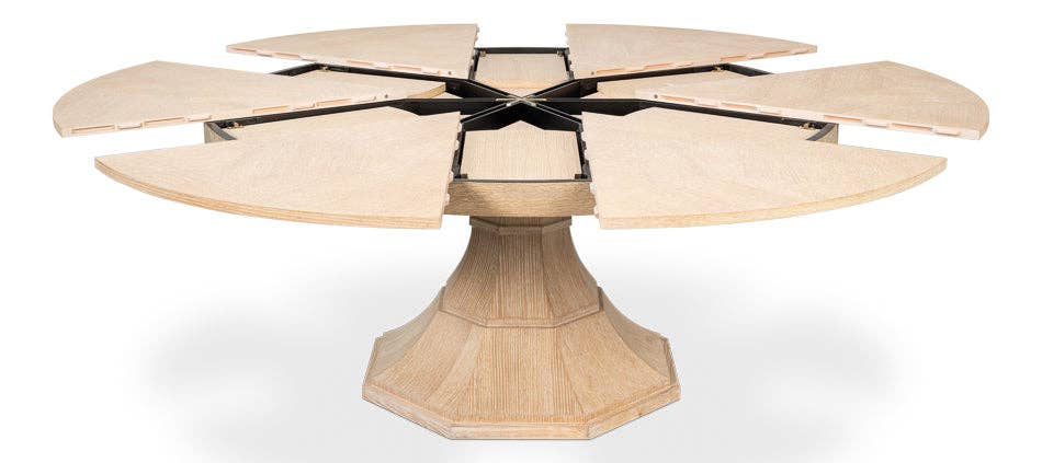 LOOMLAN - Wholesale Side Table - Giselle Jupe Extendable Wooden Dining Table12