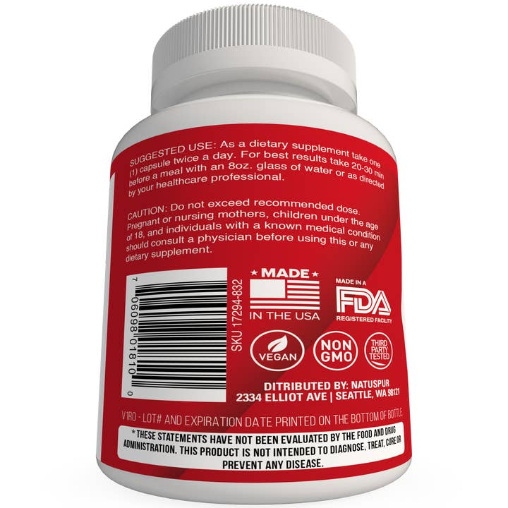 Natuspur - Wholesale Voedingssupplement/vitamine - Premium Berberine HCL-supplement 1200 mg4