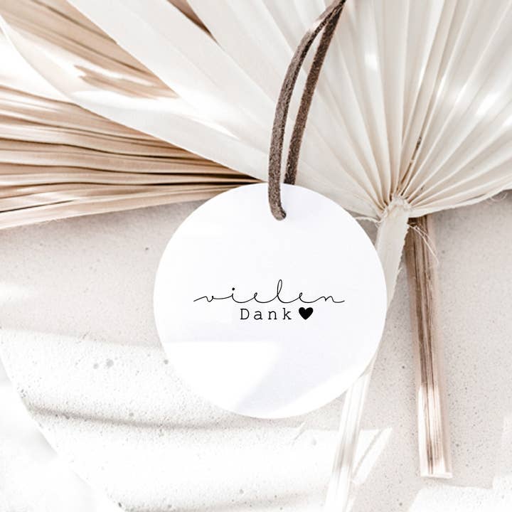 TIMBRO grazie mille con cuore, grazie, timbro grazie, grazie mille, dire grazie per la vendita all'ingrosso da parte di Der kleine Sperling