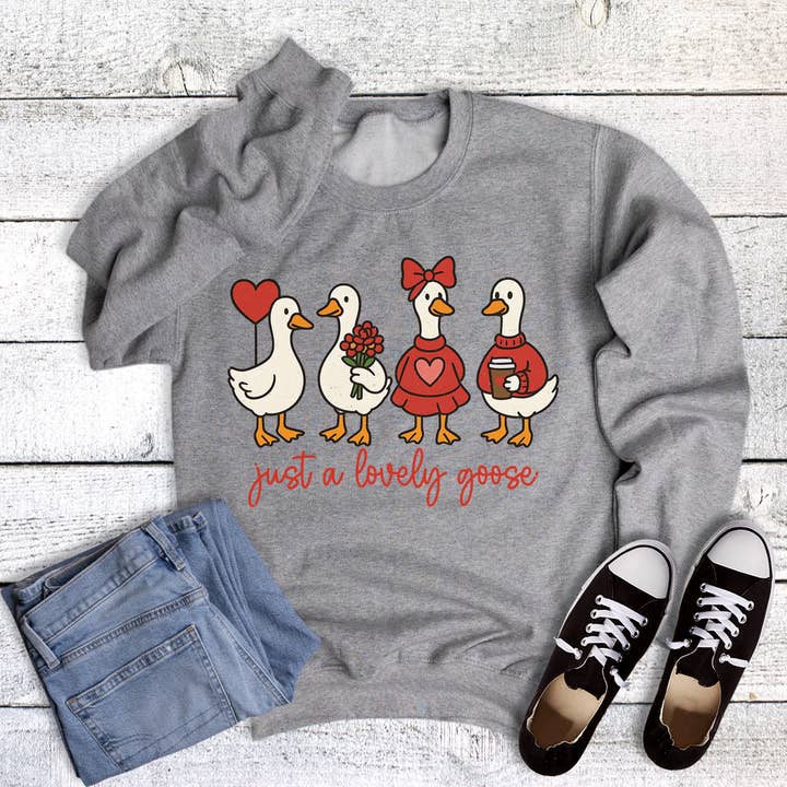 Camisola de Ganso Amoroso de São Valentim por atacado de The Way Down South