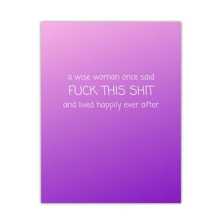 A Wise Woman Card for wholesale by Peace, Love and Sarcasm