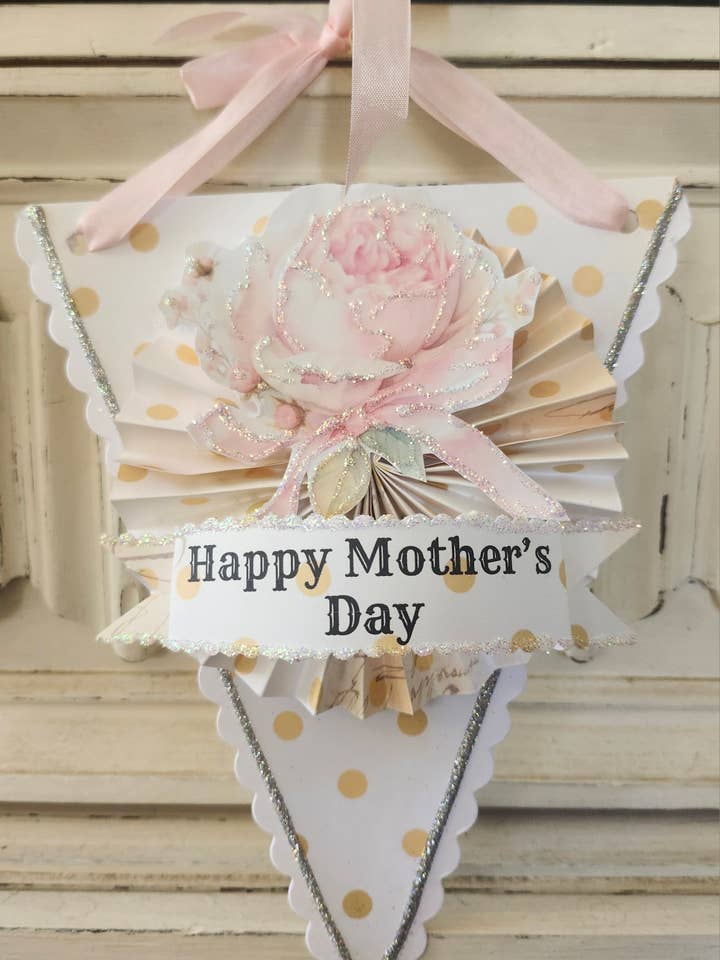 Moederdag Rozen Hangdecoratie voor wholesale door Little Heart Designs