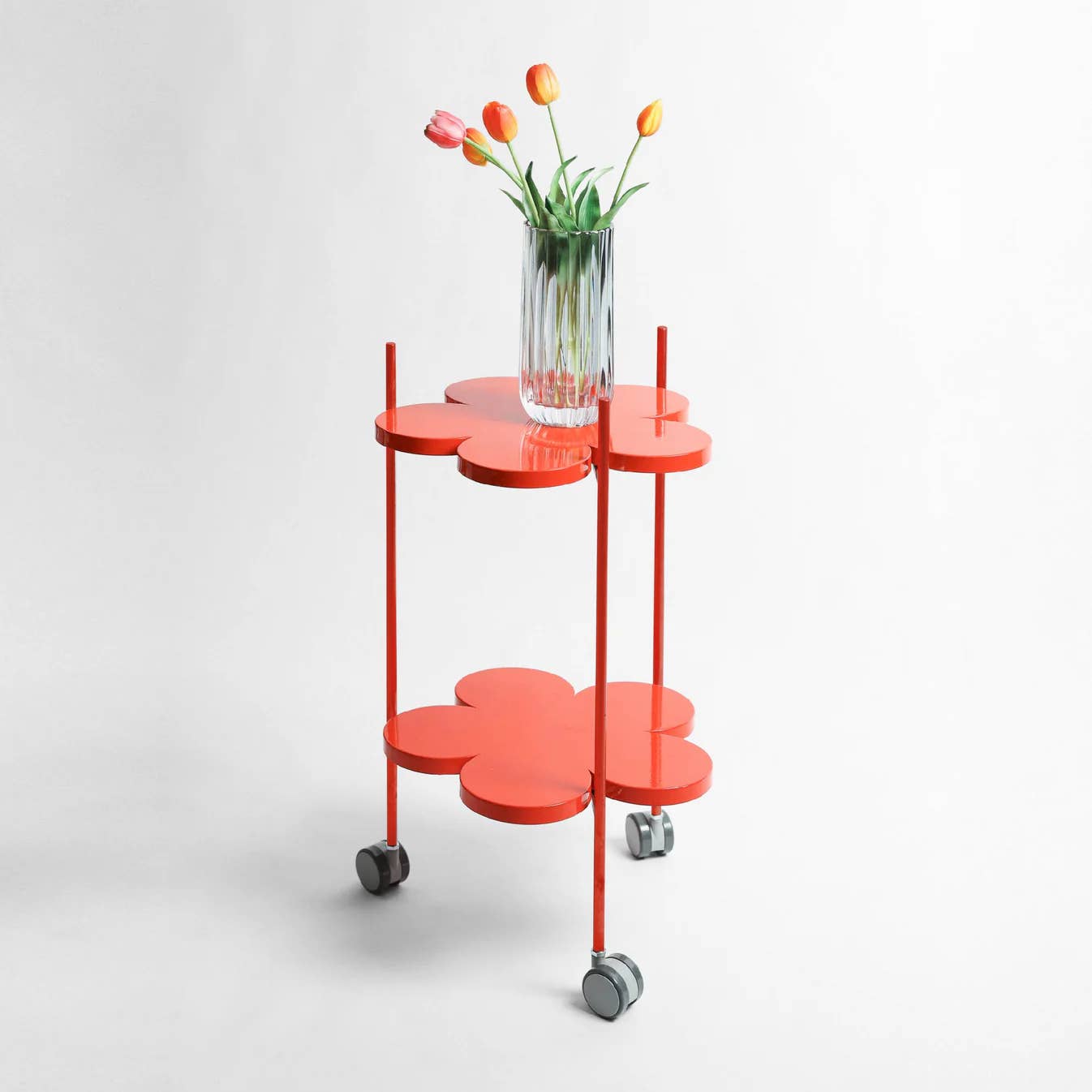 PDM Brand - Wholesale Side Table - DAISY TROLLEY – Compact Rolling Side Table with Wheels