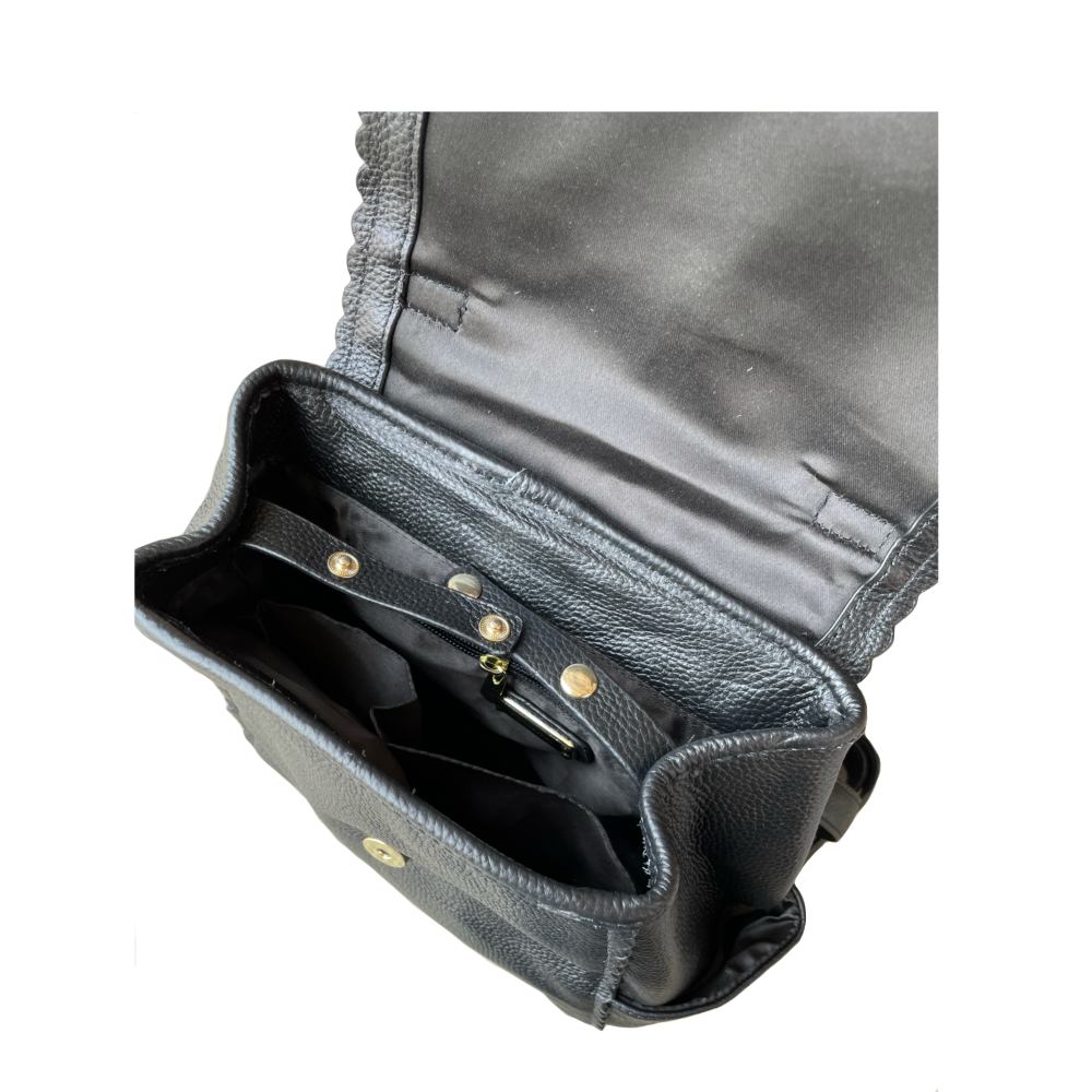 Roma Leathers, Inc. - Wholesale Backpack - Women's - Top grain cowhide leather back pack crossbody shoulder bag5