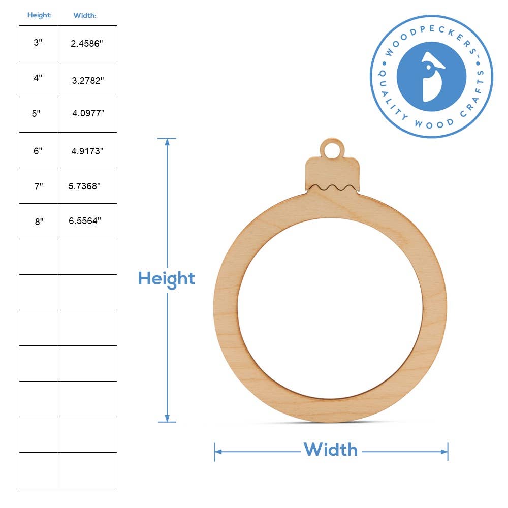 Woodpeckers Crafts - Vente Objets de décoration - Ornements de cadre photo rond3