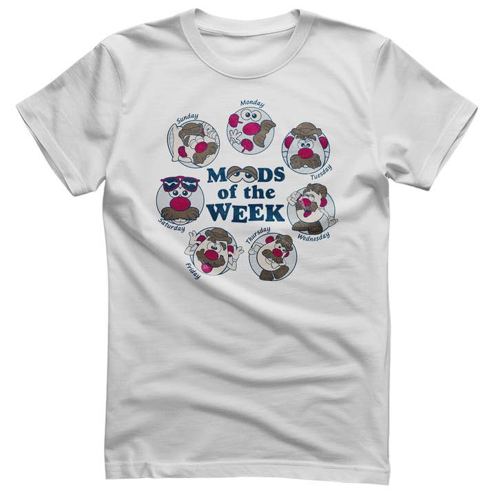 Mr Potato Head - Moods of the Week T-Shirt for wholesale by Hybris Production AB