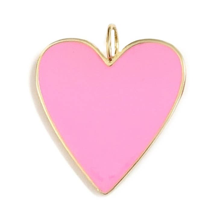 Charme de coração esmalte por atacado de Love, Lisa