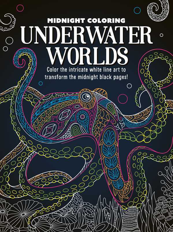 Simon & Schuster - Wholesale Coloring & Activity Book - Adult - Midnight Coloring: Underwater Worlds by IglooBooks0