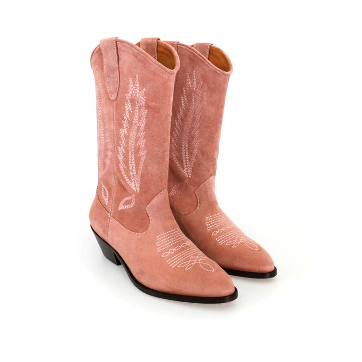 Wholesale Medium Boot: Aba Suede Old Rose for your store Faire
