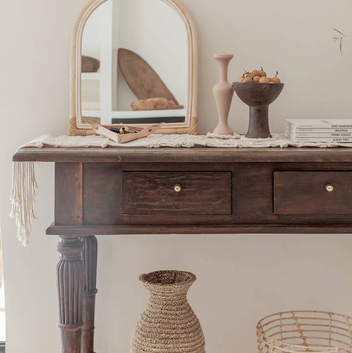 Village Thrive - Wholesale Wall Mirror - Arch Rattan Mirror