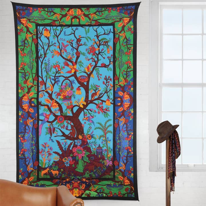 Sunshine Joy – wholesale Tapis/Textil – 3D-gobeläng Färgglada Tree Of Life Hanger Förpackade gobelänger